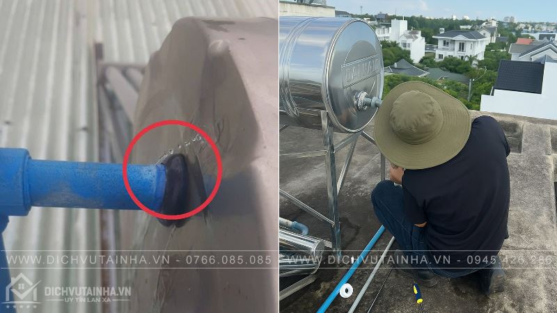 Khắc Phục Rò Rỉ Bình Nước Nóng Mặt Trời Ở Hải Dương